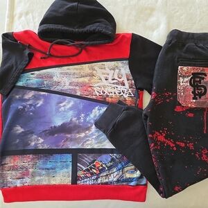 Fly Society Mens Jogging Suit Lounger Pants Set size M Medium